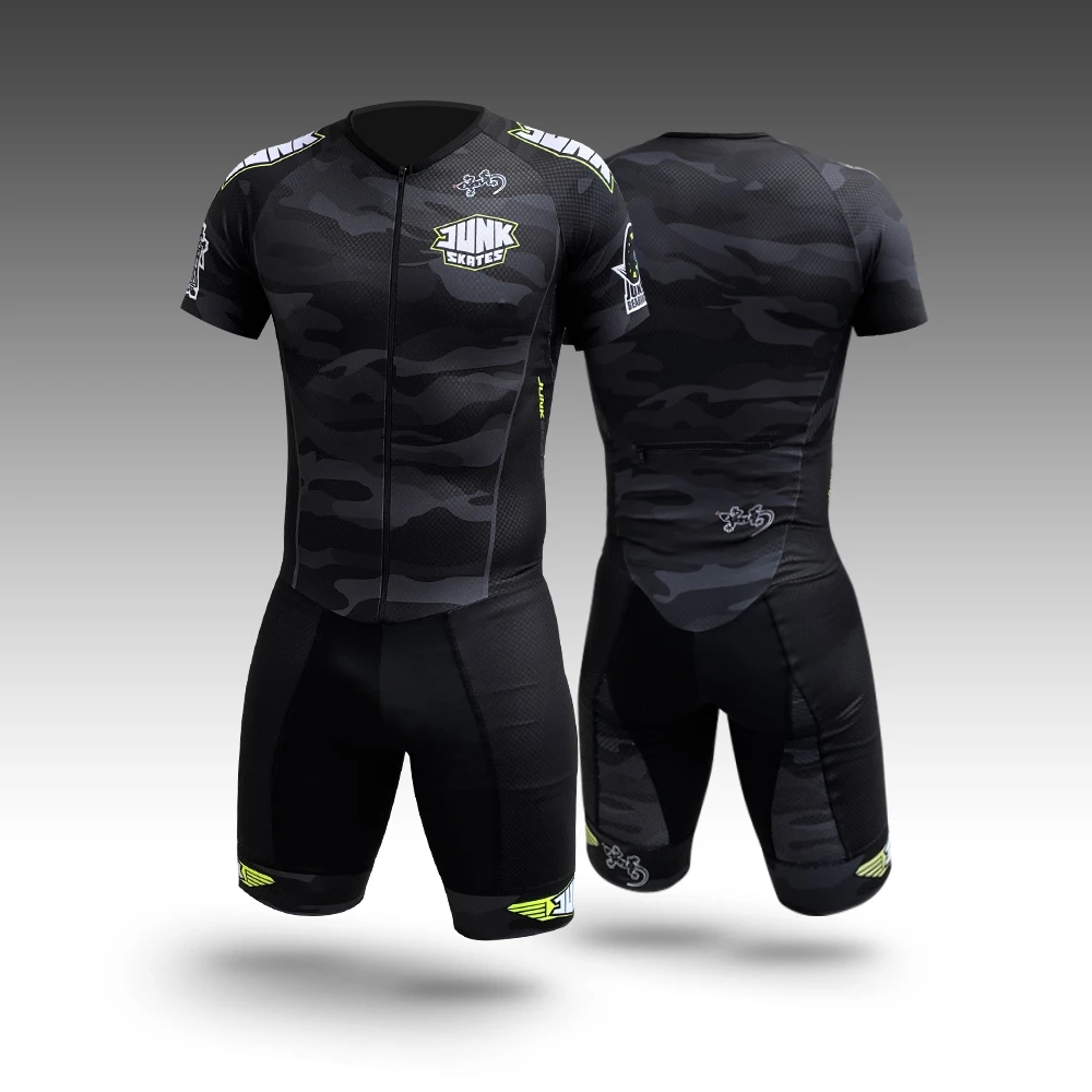 Triathlon Cycling Kit - Man Roller Skating Jersey bersepeda, pakaian