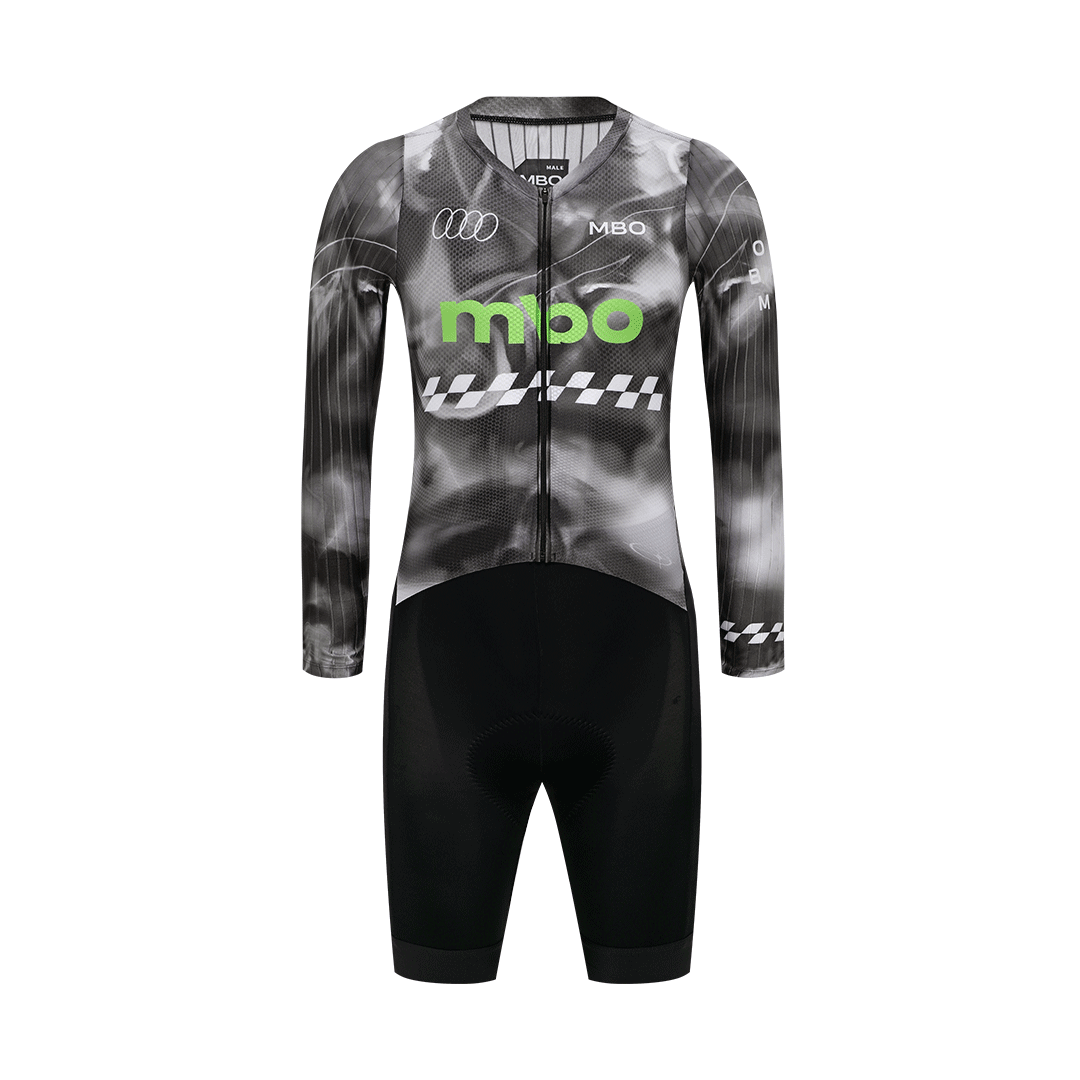 Triathlon Cycling Kit - Setelan Bersepeda Pria MBO, Jumpsuit Multi-Olahraga,