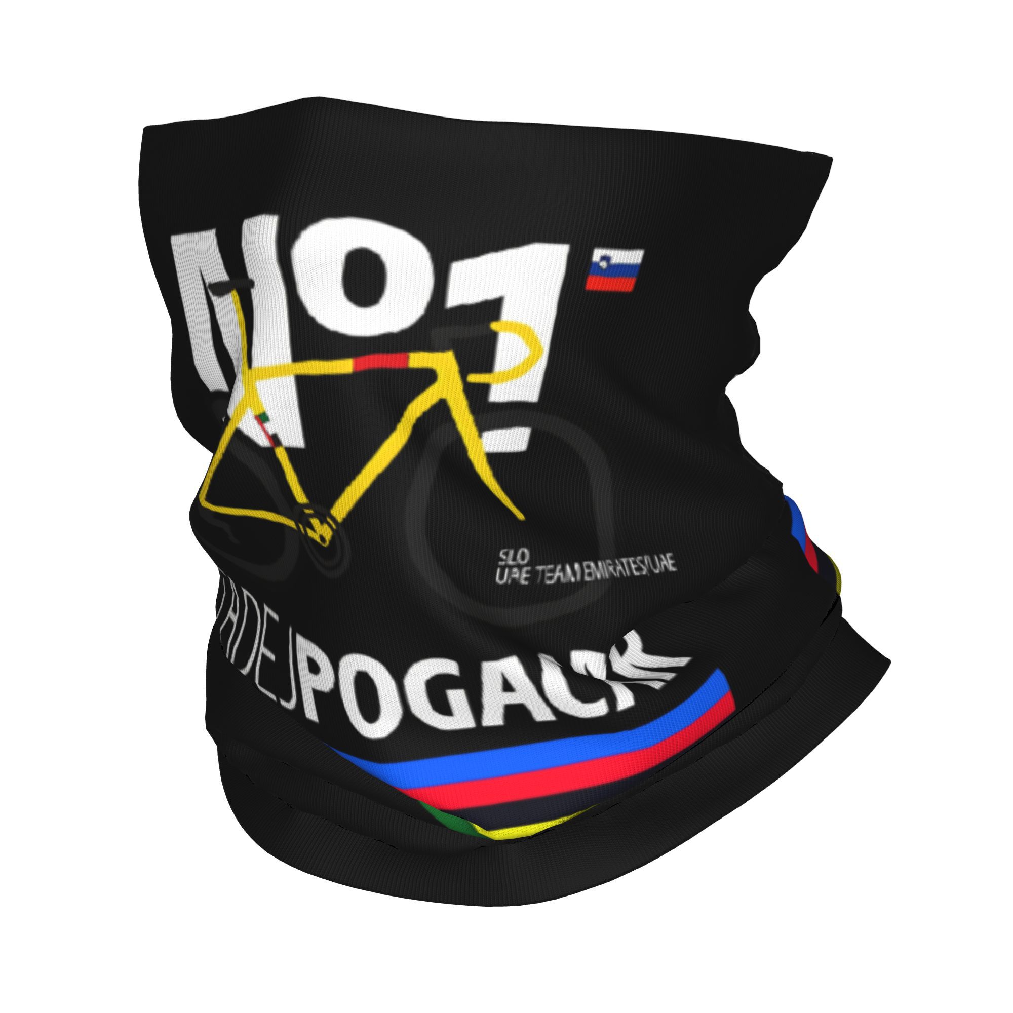 Cycling Face Mask - Tadej Pogacar Bersepeda Bandana Leher Gaiter