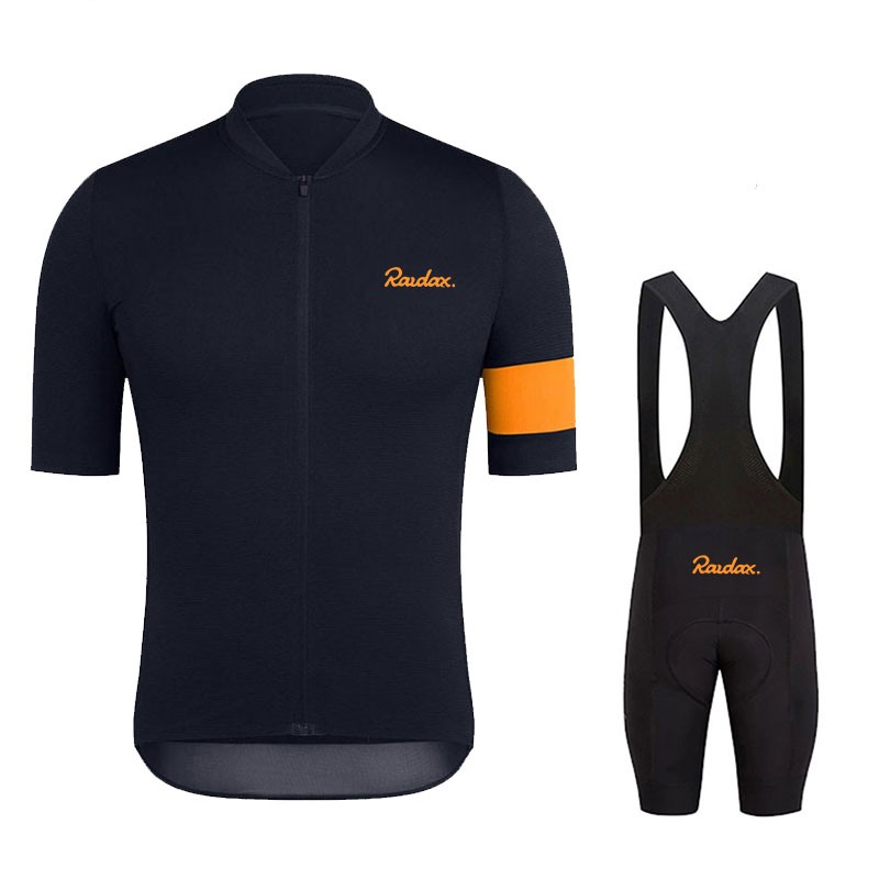 Triathlon Cycling Kit - Raudax setelan Jersey sepeda lengan pendek,