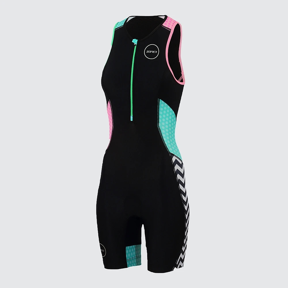 Triathlon Cycling Kit - Baju renang lengan wanita Triathlon, celana