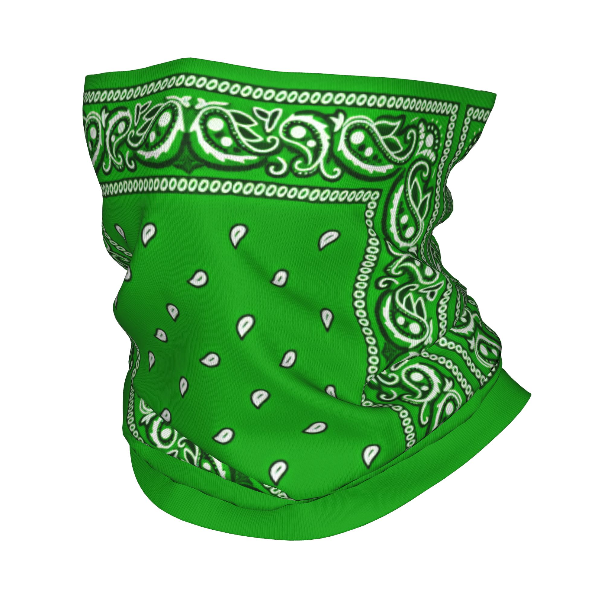 Cycling Face Mask - Bandana Hijau Keren, Masker Bersepeda, Memancing,