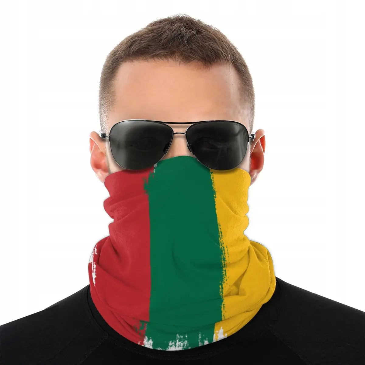 Cycling Face Mask - Syal Bendera Lituania Baru Masker Wajah