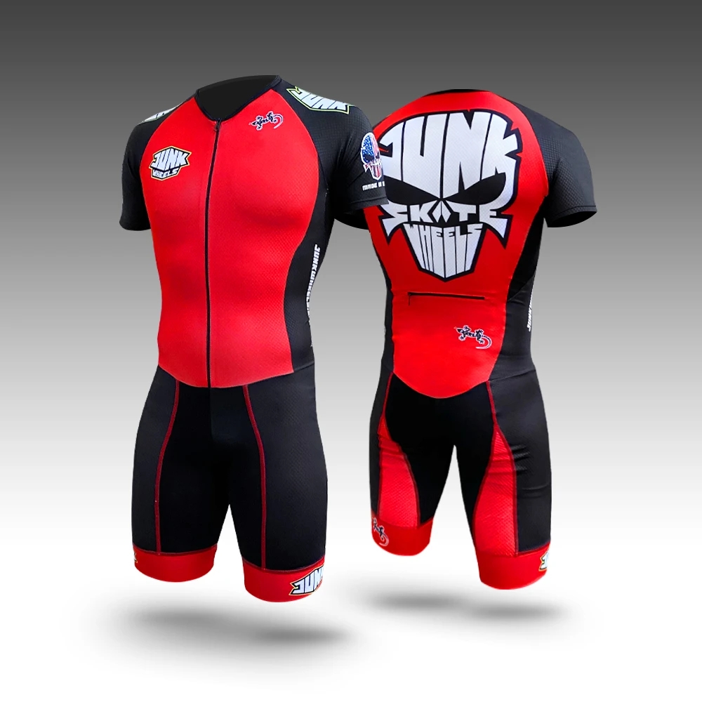 Man Roller Skating Jersey bers - Triathlon Cycling Kit ulasan dan harga