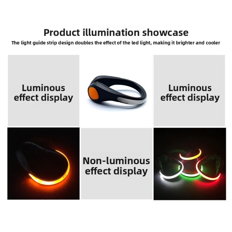 Lampu Klip Sepatu Bercahaya Ba - Cycling Shoe Covers ulasan dan harga