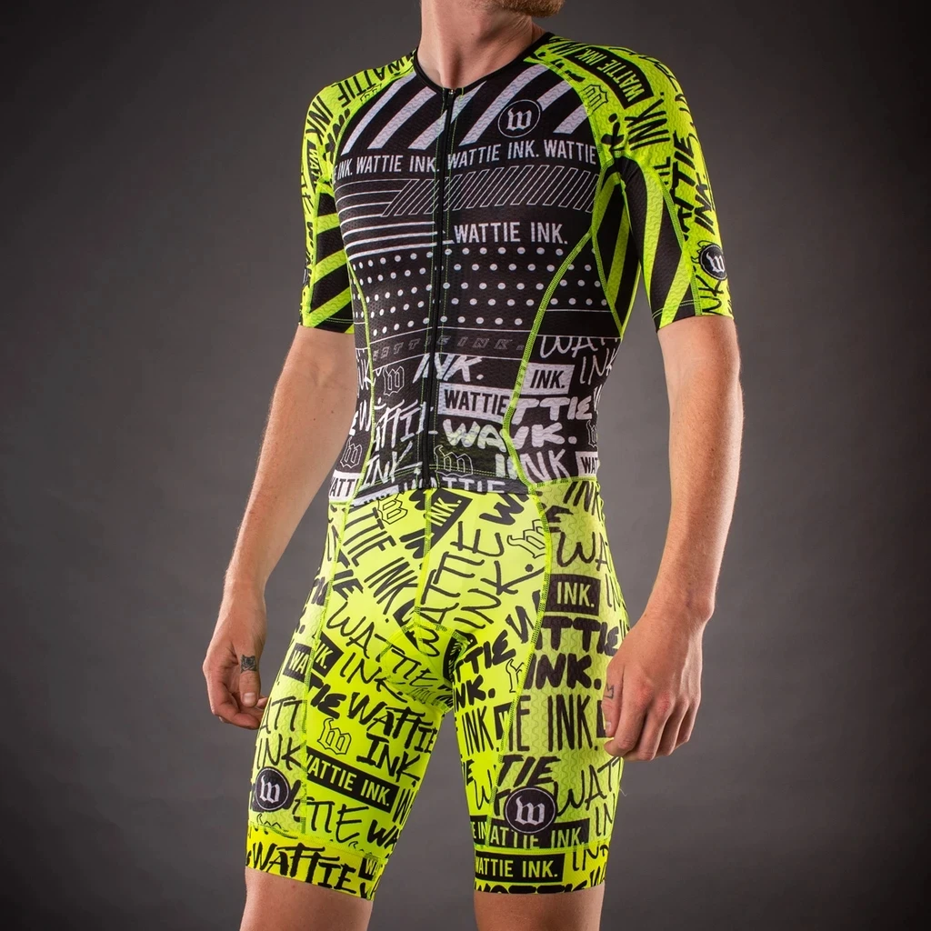 Wattie Ink baju bersepeda pria - Triathlon Cycling Kit ulasan dan harga