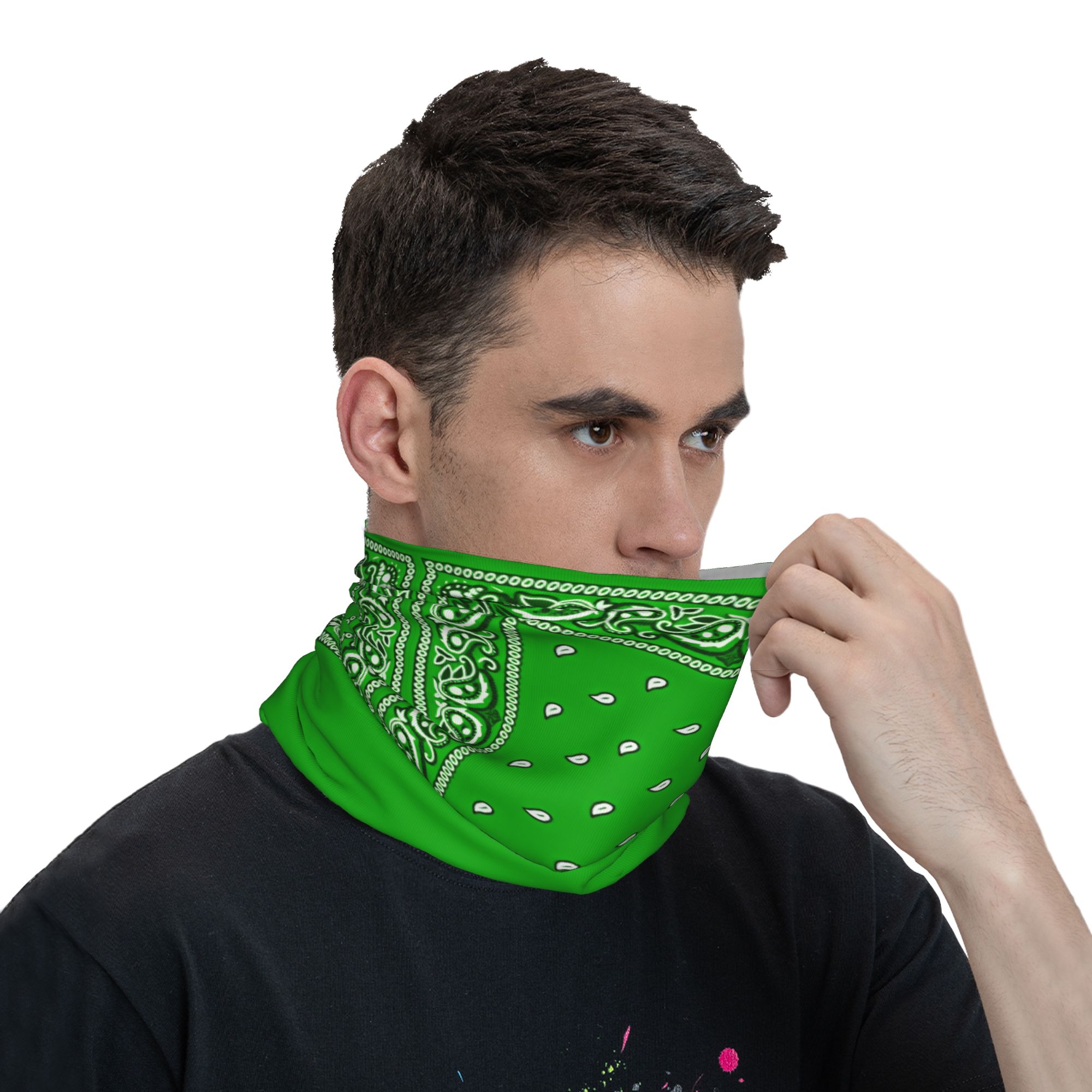 Bandana Hijau Keren, Masker Be - Cycling Face Mask ulasan dan harga